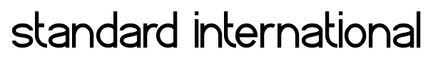 standard international font